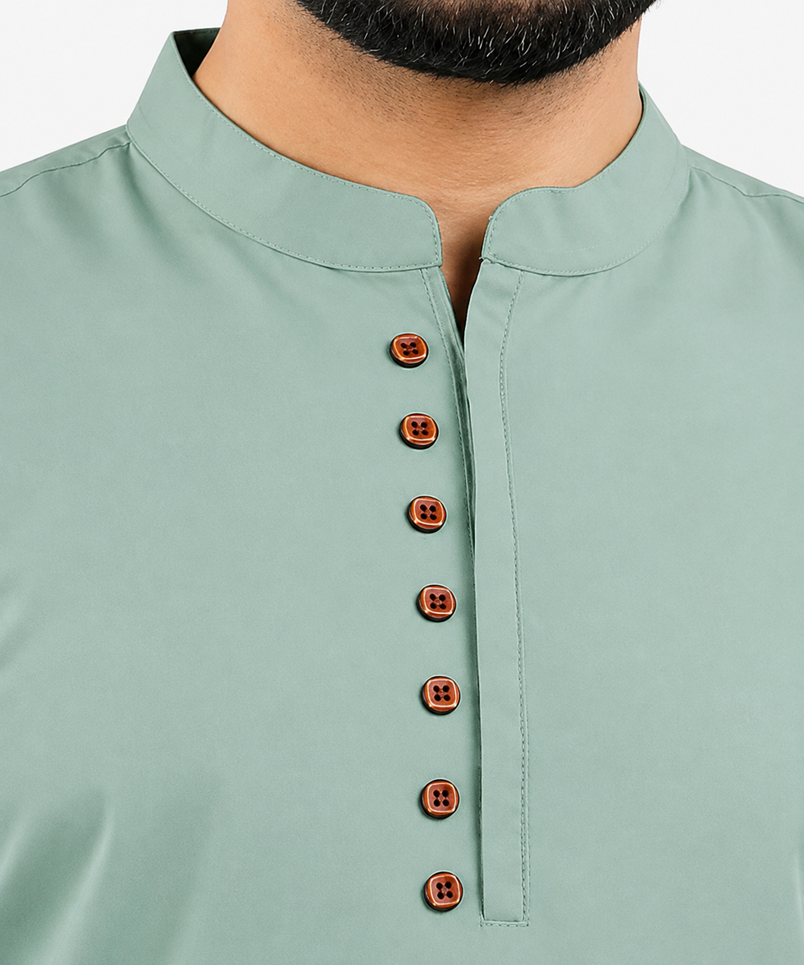 Men's Premium Mandarin Collar Cotton Kurta Shirt – Full Sleeves Casual Ethnic Wear