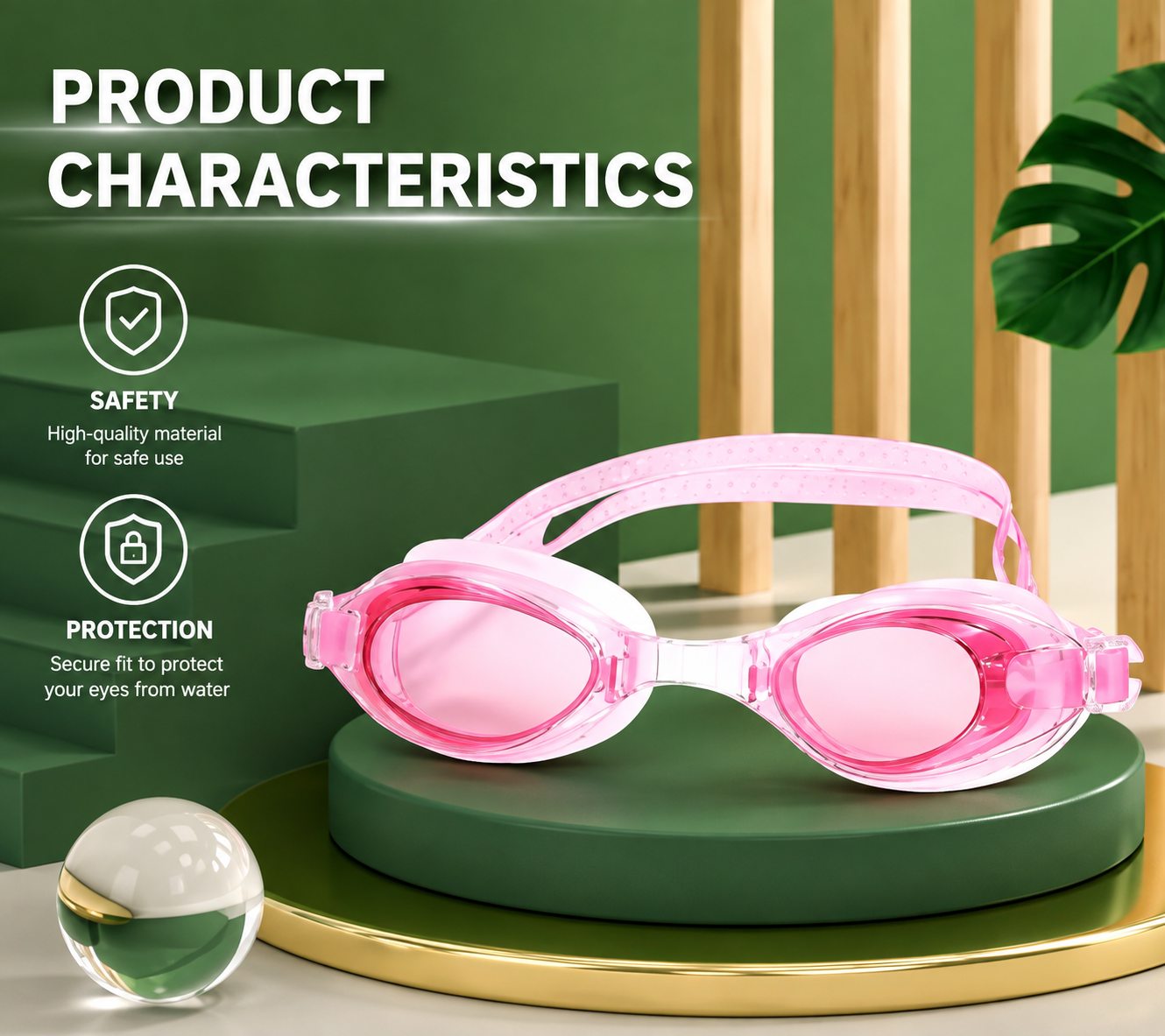 Premium Anti-Fog Swimming Goggles for Kids & Adults | UV Protection Swim Glasses | Tintin Shine Market
